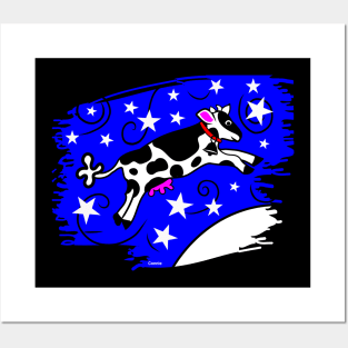 Space Cow Posters and Art